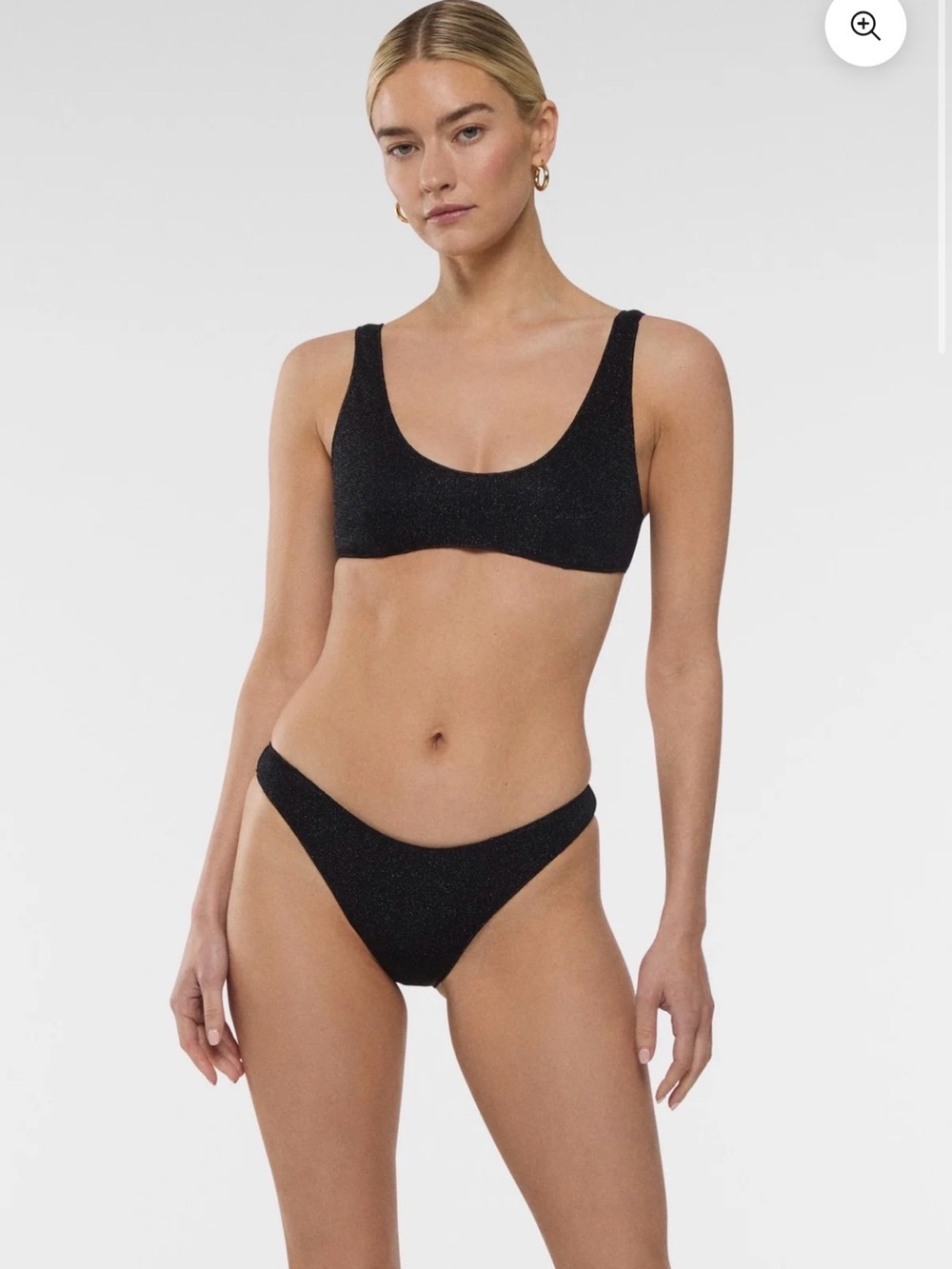 Oseree black Lumiere sporty bikini set